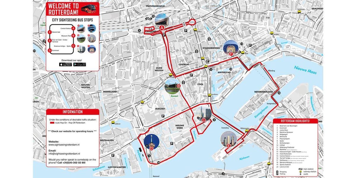 Ramani ya Rotterdam basi 