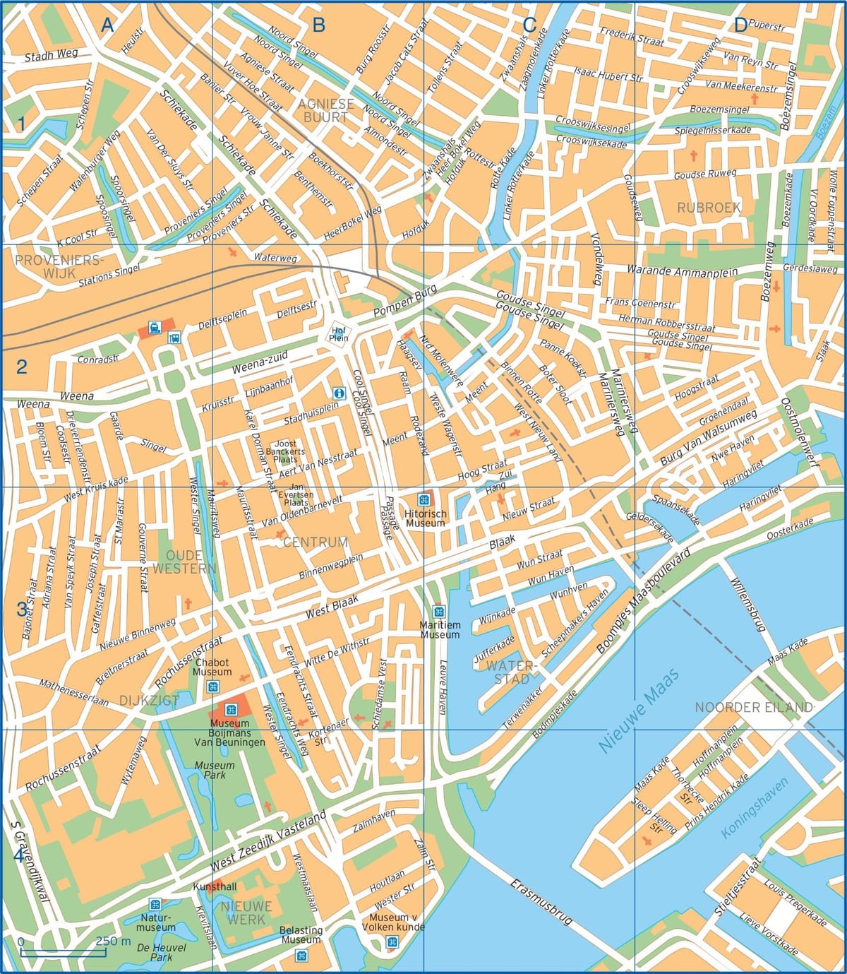Rotterdam ramani ya mji