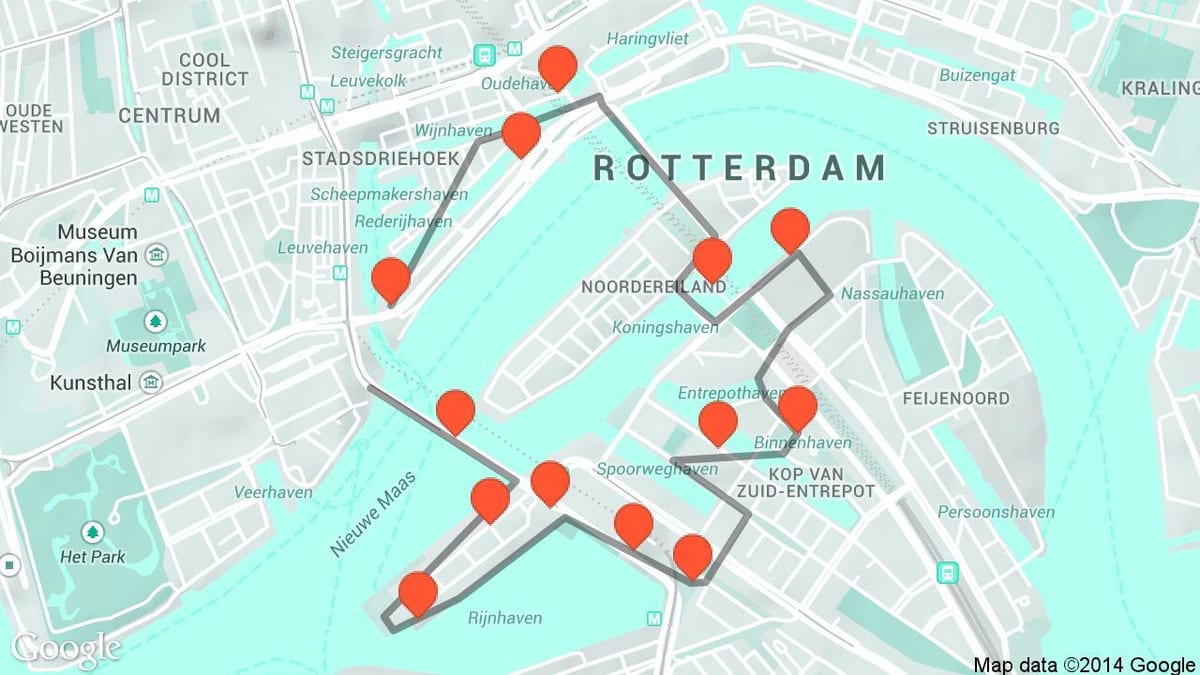 Ramani ya Rotterdam usanifu 