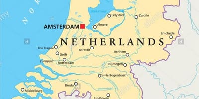 Ramani ya Rotterdam na amsterdam