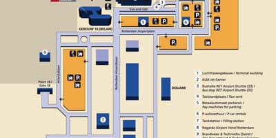 Ramani ya Rotterdam airport 