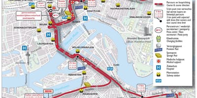 Ramani ya marathon ya Rotterdam 