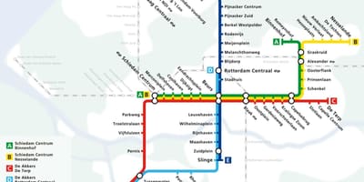 Rotterdam subway ramani